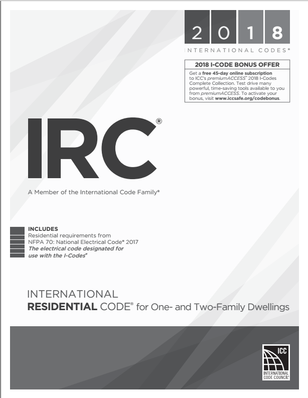 ICC IRC-2018